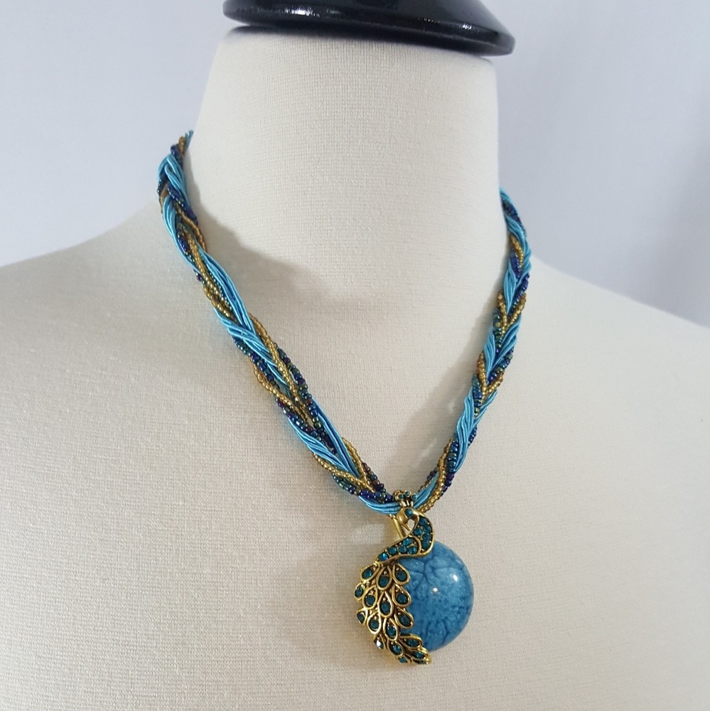 Peacock Necklace - Picture 2 of 6